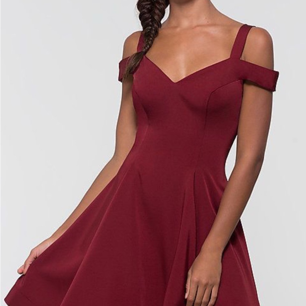 Lulu's Burgundy Midi Dress
